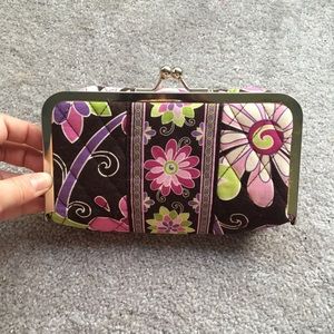 Vera Bradley Kiss and Makeup Case + Change Purse